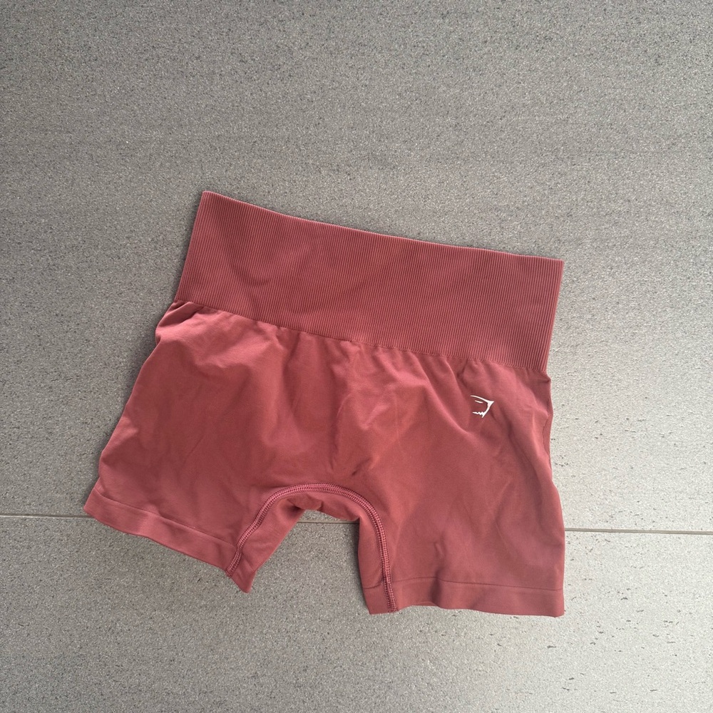 Gymshark Pink Bike Shorts with Seamless Design